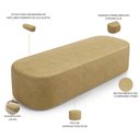 Ver imagem 7 de Kit 02 Puffs Decorativos Orgânicos para Living Quarto 160cm Doha W01 Couríssimo Fendi - Lyam Decor
