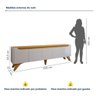 Conjunto Painel para Tv até 75 Pol. e Rack com Led Naturalle - 4