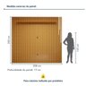 Conjunto Painel para Tv até 75 Pol. e Rack com Led Naturalle - 3