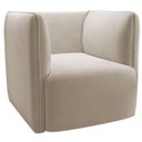 Ver imagem 5 de Kit 2 Poltronas para Sala e Escritório Decorativas Maliva Veludo Bege