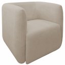 Ver imagem 6 de Kit 2 Poltronas para Sala e Escritório Decorativas Maliva Veludo Bege