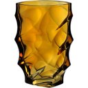 Ver imagem 1 de Vaso Decorativo de Vidro Âmbar 19x12x12cm Enfeite Sala Mesa Estante Aparador