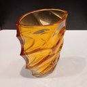 Ver imagem 4 de Vaso Decorativo de Vidro Âmbar 19x12x12cm Enfeite Sala Mesa Estante Aparador