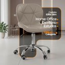 Ver imagem 3 de Kit 02 Cadeiras Office Eiffel Slim Ajustável Base Giratória