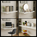 Ver imagem 2 de Dois Suportes de Prateleira Formato L 40cm Mão Francesa Estilo Moderno Aço Reforçado Branco