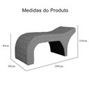 Ver imagem 5 de Maca Estofada Estética Capitonê 80 Cm Suede Cinza - Fm
