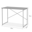 Ver imagem 3 de Aparador Steel 90 Cm Estilo Industrial com Pés em Aço Cobre/branco