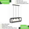 Pendente Luminária Industrial Preto Infinity Triplo - 3