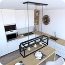 Ver imagem 5 de Pendente Luminária Industrial Preto Infinity Triplo