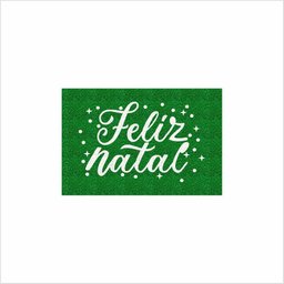 TAPETE FELIZ NATAL COR VERDE, MEDIDA PORTA - 2