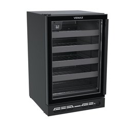 Adega Venax Cave In 100 Porta Invertida 82l com Opção de Embutir Preto Fosco 127v - 2