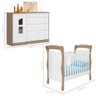 Quarto de Bebê Joaquim Carvalho Rústico Branco - 2