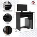 Ver imagem 3 de Mesa / Escrivaninha PRAT Para Computador Com Bandeja Retràtil e Corrediça Telescópica Pés Anti-Umida