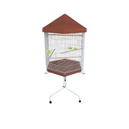 Viveiro Bragança Sextavado 80 Pássaros Pequenos - Marrom - 1