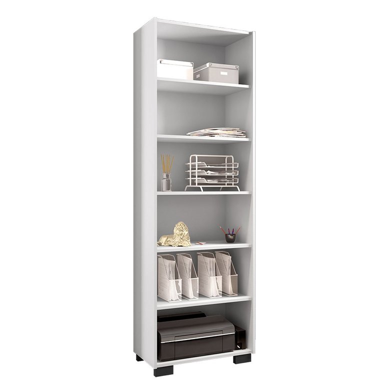 Livreiro 5 Prateleiras Office Branco Livreiro 5 Prateleiras Office Branco