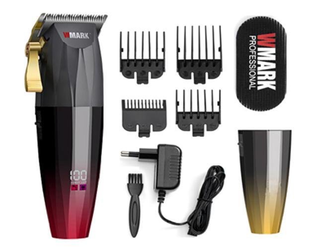 Máquina de Cortar Cabelo Wmark Ng-222 Vermelha