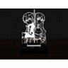 Luminária Led 3D Asuna e Kirito Sword Art 16 Cores e Controle - 6