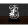 Luminária Led 3D Asuna e Kirito Sword Art 16 Cores e Controle - 7