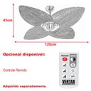 Ver imagem 2 de Ventilador Teto 4 Pás Madeira Winds Potente Ventax 110v