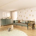 Ver imagem 1 de Quarto Infantil Cama de Solteiro 3 em 1 e Cômoda 10 Gavetas em Mdf Premium Helena e Alice