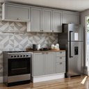 Ver imagem 3 de Cozinha Completa 4PÇS 7 Pts 3 Gav Iluminata Branco/Fendi