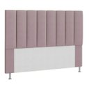 Ver imagem 1 de Cabeceira Estofada Cama Box King 195 cm Carla Suede Rosê