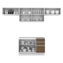 Ver imagem 3 de Cozinha Marina Rustic Branco com Armário e Balcão Madesa