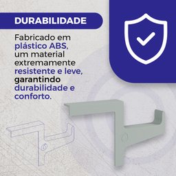 Suporte para Headset Canto Monitor-compacto-organizador -lado Direito-abs-fone de Ouvido-acessório - 8