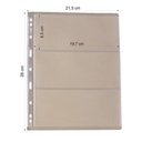 Ver imagem 2 de 10 Folhas Plástico Cédula Acetato 3 Divisões 3bzn 32x24cm