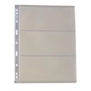 Ver imagem 1 de 10 Folhas Plástico Cédula Acetato 3 Divisões 3bzn 32x24cm