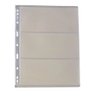 10 Folhas Plástico Cédula Acetato 3 Divisões 3bzn 32x24cm - 1