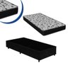 Cama Box Solteiro Colchão Espuma D33 + Box Suede Preta - 5