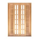Ver imagem 3 de Porta Balcão de Correr de Madeira Cedro Arana Veneziana Reto Bat.14 Cm- 2.15 (a) X 2.20 (l)