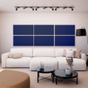 Ver imagem 1 de Painel Acústico Absorvedor Decorativo 120x60 Soft Crepe Maestra Acústica:azul Escuro