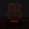 Luminária Led 3D Flamengo Abajur 16 Cores e Controle 2 - 2