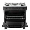 Ver imagem 2 de Fogão 5 Bocas com Mesa Inox Milão Plus 300001773 Atlas Preto Bivolt