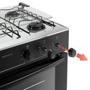 Ver imagem 4 de Fogão 5 Bocas com Mesa Inox Milão Plus 300001773 Atlas Preto Bivolt