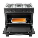 Ver imagem 5 de Fogão 5 Bocas com Mesa Inox Milão Plus 300001773 Atlas Preto Bivolt