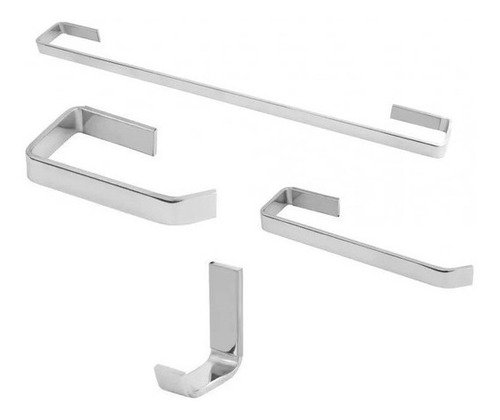 Kit Acessórios P/ Banheiro Aço Inox 5 Peças - 4