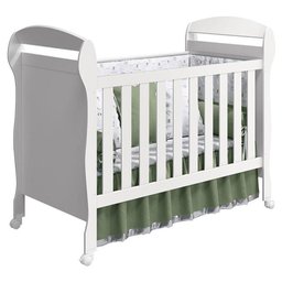 Berço Americano Danny e Guarda Roupa Infantil Eloá Branco Acetinado - Phoenix Baby - 3