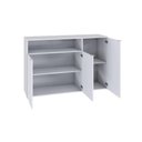 Ver imagem 5 de Armário Aparador com 03 Portas e Nicho 89,5x135x42cm Wlap135 Branco Tx