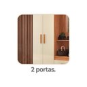 Ver imagem 7 de Guarda-Roupa Capela Cecilia Cinamomo/Off White