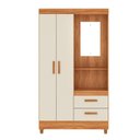 Ver imagem 2 de Guarda-Roupa Capela Cecilia Cinamomo/Off White