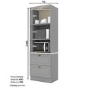 Ver imagem 3 de Torre Quente 2 Portas 2 Gav 72 Cm C351 Americana Cinza Calcare Henn