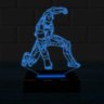 Luminária Led 3D Homem De Ferro Herói 5 - Azul - 1
