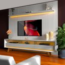 Ver imagem 1 de Painel com Rack 85 Polegadas Branco Rengar Shop Jm