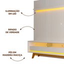 Ver imagem 3 de Painel com Rack 85 Polegadas Branco Rengar Shop Jm
