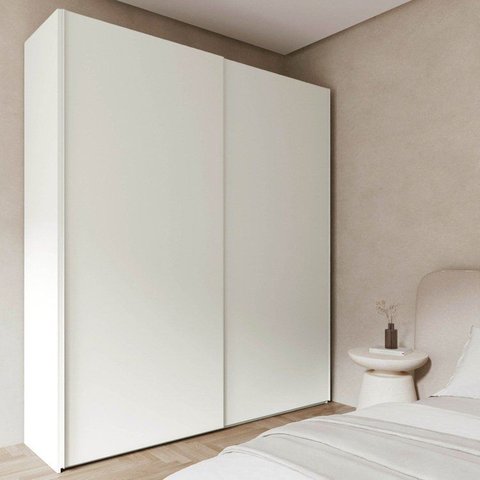 Guarda Roupa Planejado 100% MDF 2 Portas de Correr Orion CabeCasa MadeiraOriginals Bege