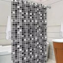 Ver imagem 3 de Cortina Banheiro Lavável Impermeável Translucida Pvc Premium