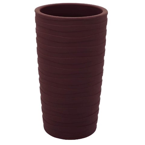 Vaso Grego Tramontina Alto 65cm em Polietileno Terracota para Plantas Folhagens Jardim Hall Sala